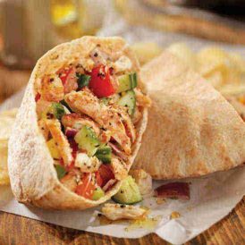 Grilled Chicken Salad Pita Pockets Recipe Image